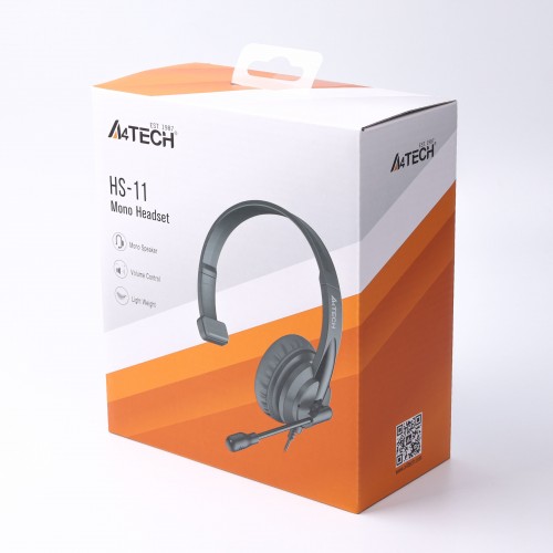 Моногарнитура A4Tech HS-11 Black