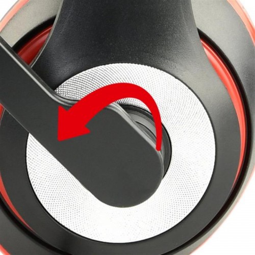 Наушники Gembird MHS-03-BKRD black/red