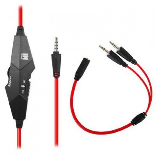 Наушники GEMIX N1 black/red Gaming