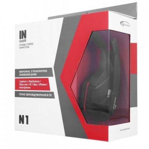 Наушники GEMIX N1 black/red Gaming