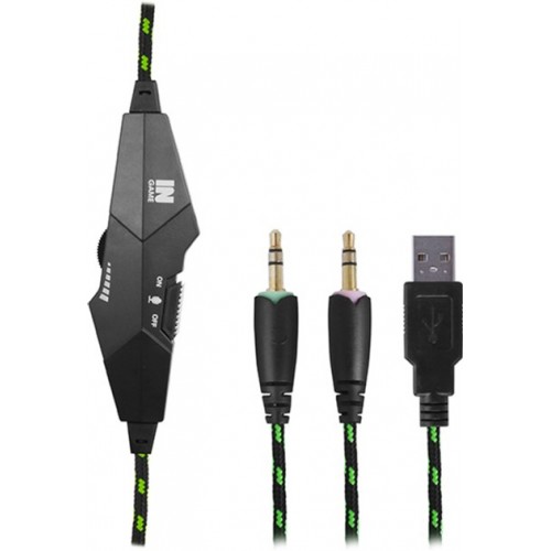 Наушники GEMIX N2 LED Black/Green