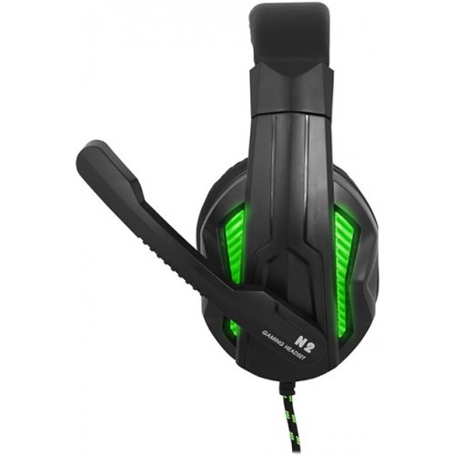 Наушники GEMIX N2 LED Black/Green