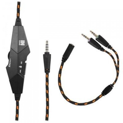 Наушники GEMIX N20 white/orange Gaming