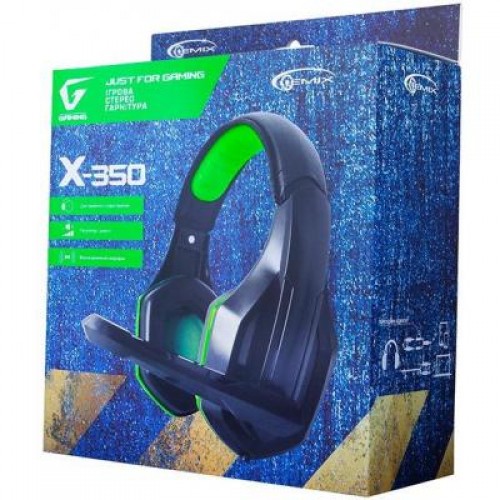 Наушники GEMIX X350 black/green