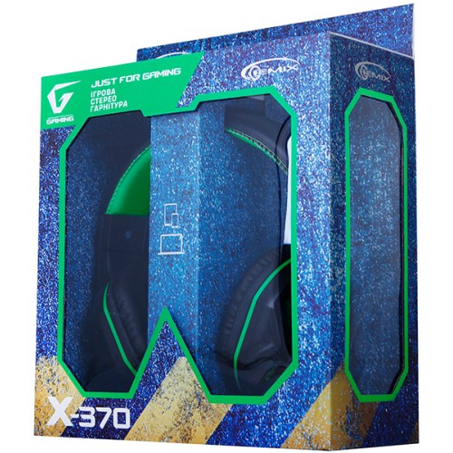 Наушники GEMIX X370 black/green
