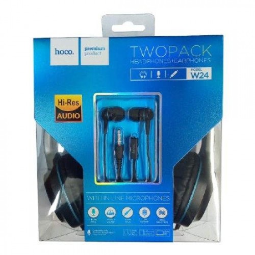 Навушники Hoco W24 Enlighten Set 2in1 Blue