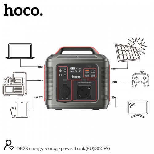 Портативная электростанция HOCO DB28 (80000mAh) 300W