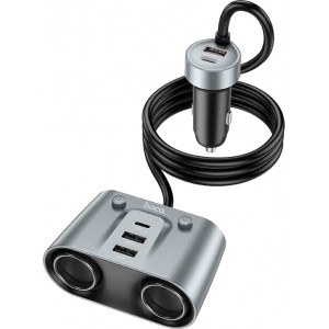 АЗУ Hoco Z51 PD+QC3.0 (3xUSB, 2xType-C, 147W) grey