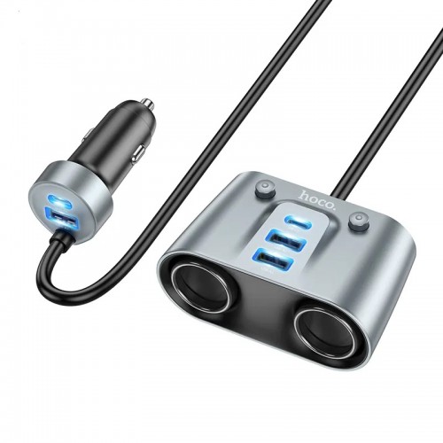 АЗУ Hoco Z51 PD+QC3.0 (3xUSB, 2xType-C, 147W) grey
