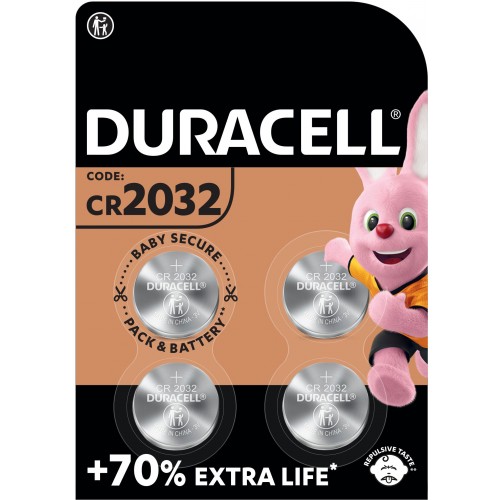 Батарейки Duracell DL2032, 4шт.