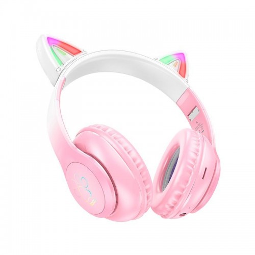 Наушники Hoco W42 Cat Pink