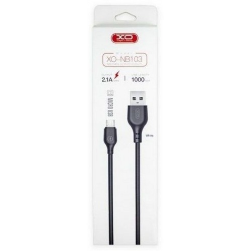 USB кабель XO NB103 MicroUSB 1m. black