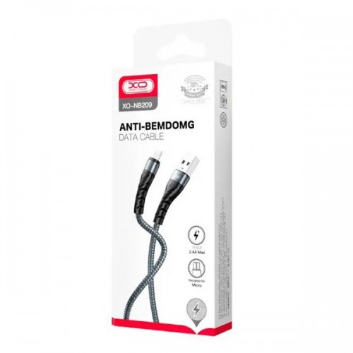 USB кабель XO NB209 MicroUSB black