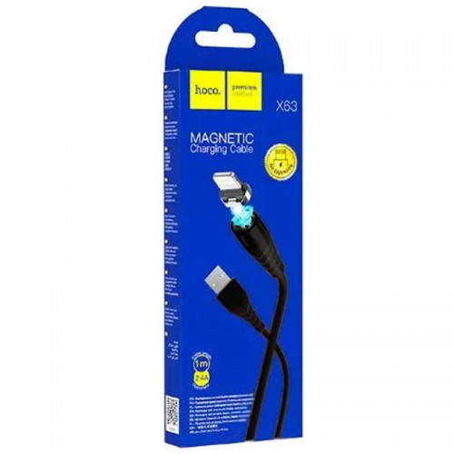 USB кабель Hoco X63 Magnetic Lightning black