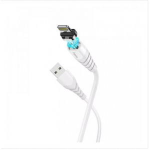 USB кабель Hoco X63 Magnetic Lightning white