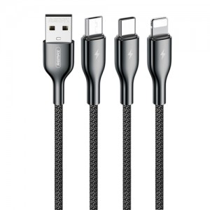 USB кабель Remax Kingpin 3in1 grey