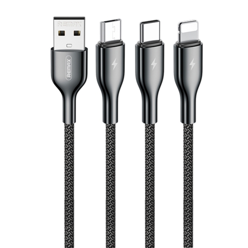 USB кабель Remax Kingpin 3in1 grey