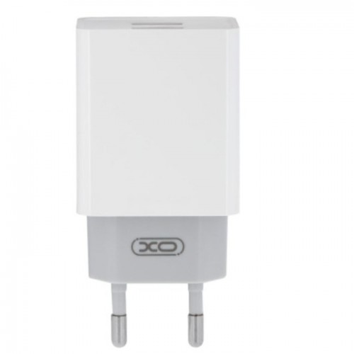 Сетевое зарядное устройство XO L65 Lightning (2xUSB, 2.4A/Cable Lightning) white