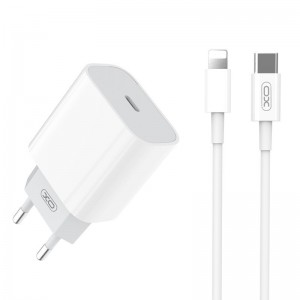 Мережевий зарядний пристрій XO L77 PD (Type-C, 20W) white