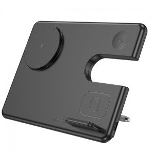 БЗП Hoco CQ1 3in1 Magnetic Wireless Fast Charger 15W black