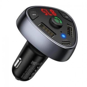 FM-трансмиттер Hoco E51 PD+QC3.0 (2xUSB, Type-C, 18W)