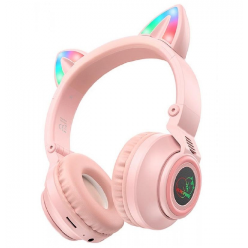 Навушники Borofone BO18 Bluetooth pink
