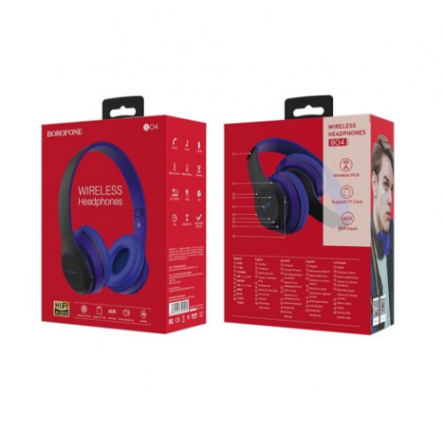 Наушники Borofone BO4 Bluetooth Blue