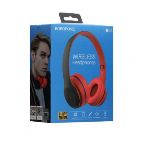 Навушники Borofone BO4 Bluetooth Red