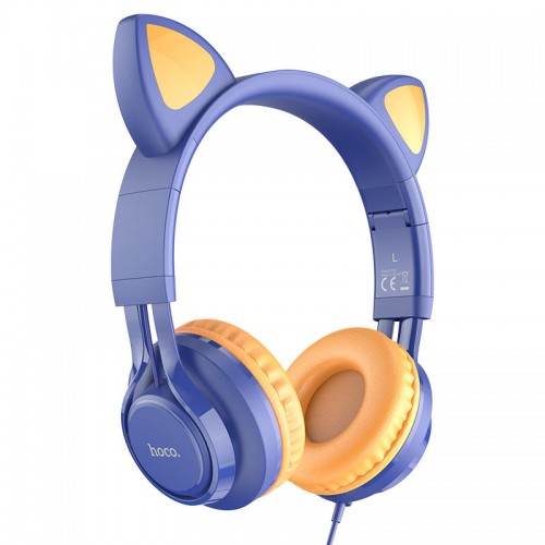 Наушники Hoco W36 Cat Night Blue