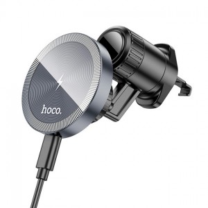 Держатель Hoco HW6 MagSafe Wireless Charging 15W black