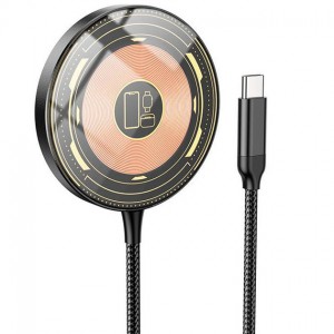 БЗП Hoco CW45 3in1 15W Magnetic Wireless Charger black