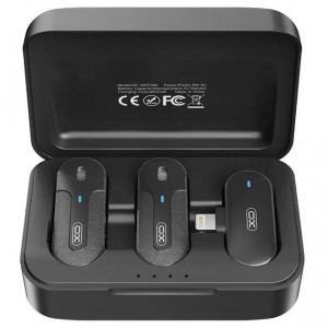 Беспроводной микрофон петличный XO MKF09B Twin Lightning Black
