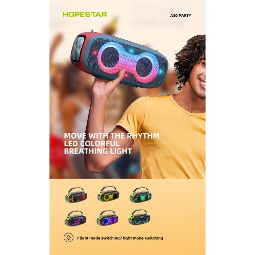 Колонка Hopestar A30 Party grey/yellow