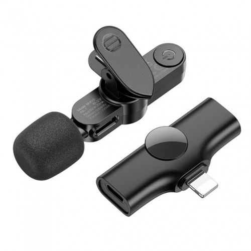 Микрофон Borofone BFK12 Wireless Lightning Black