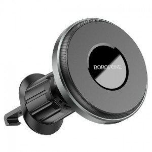 Держатель Borofone BH202 Magnetic wireless charger Grey