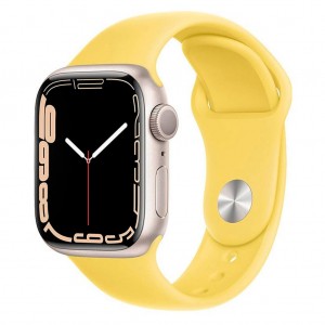 Ремешок Hoco WA01 for Apple Watch 1-8/Ultra (42/44/45/49mm) light lemon