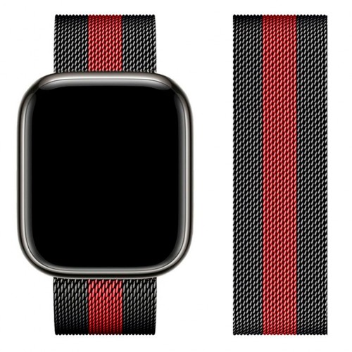 Ремешок Hoco WA03 for Apple Watch 1-8 (38/40/41mm) black-red