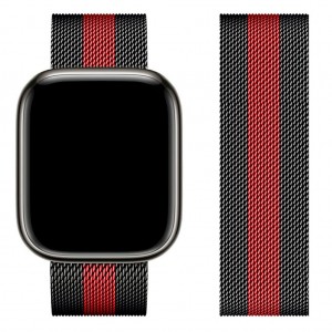 Ремешок Hoco WA03 for Apple Watch 1-8/Ultra (42/44/45/49mm) black-red
