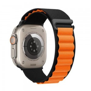 Ремешок Hoco WA20 for Apple Watch 1-8 (38/40/41mm) black-orange