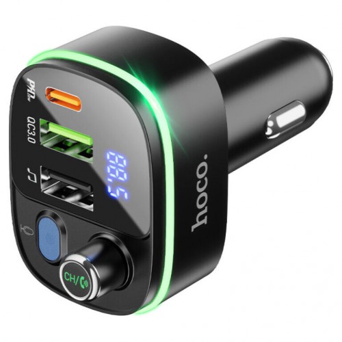 FM-трансмиттер Hoco E62 PD20W+QC3.0 (2xUSB, Type-C)