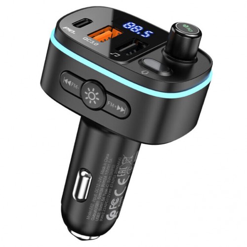FM-трансмиттер Hoco E62 PD20W+QC3.0 (2xUSB, Type-C)