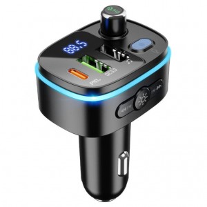 FM-трансмиттер Hoco E62 PD20W+QC3.0 (2xUSB, Type-C)