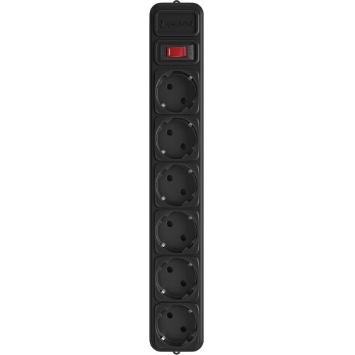 Мережевий фільтр Gembird SPG6-G-6B 1.8m black