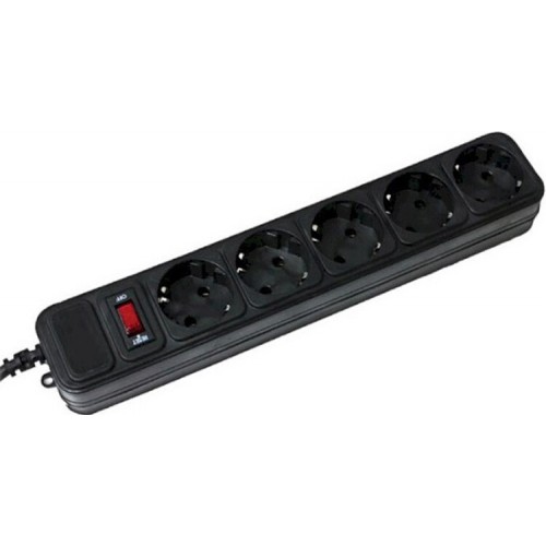 Мережевий фільтр Maxxter SPM5-G-6B 1.8m black