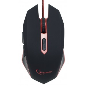 Мышь игровая Gembird MUSG-001-R, USB Red