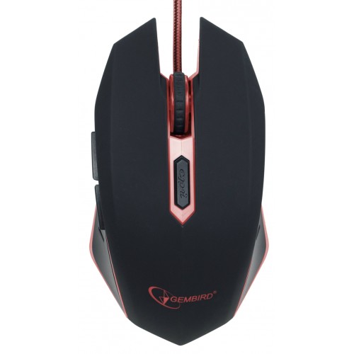 Мышь игровая Gembird MUSG-001-R, USB Red