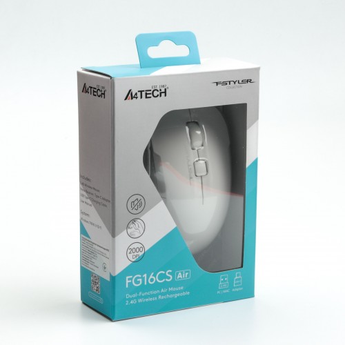 Мышь A4Tech FG16CS Air Fstyler white