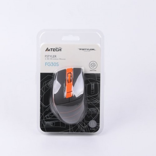 Мышь A4Tech FG30S Fstyler orange