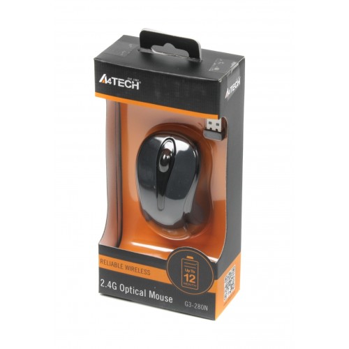 Мышь A4Tech G3-280N Glossy grey