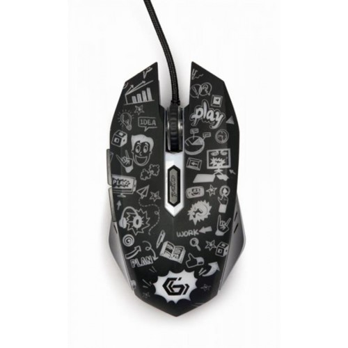 Мышь Gembird MUS-6B-GRAFIX-01, USB black